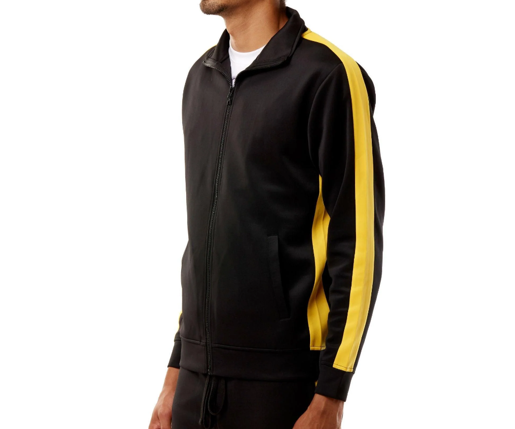 REBEL MINDS TRACK JACKET BLACK/GOLD - 100-501