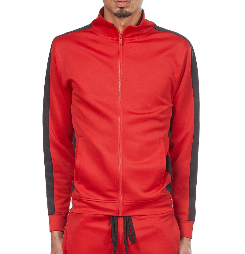 REBEL MINDS TRACK JACKET RED/BLACK - 100-501