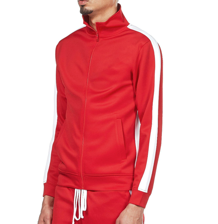 REBEL MINDS TRACK JACKET RED/WHITE - 100-501