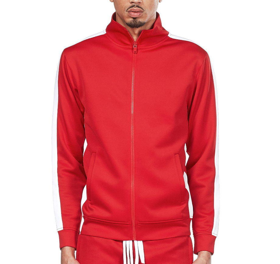 REBEL MINDS TRACK JACKET RED/WHITE - 100-501