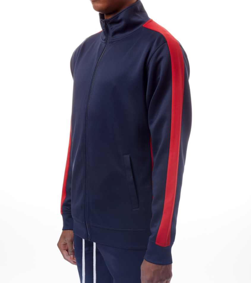 REBEL MINDS TRACK JACKET NAVY/RED - 100-501