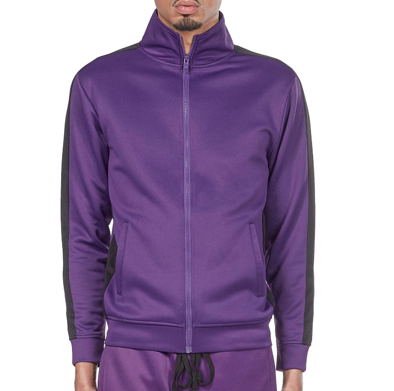 REBEL MINDS TRACK JACKET PURPLE/BLACK - 100-502