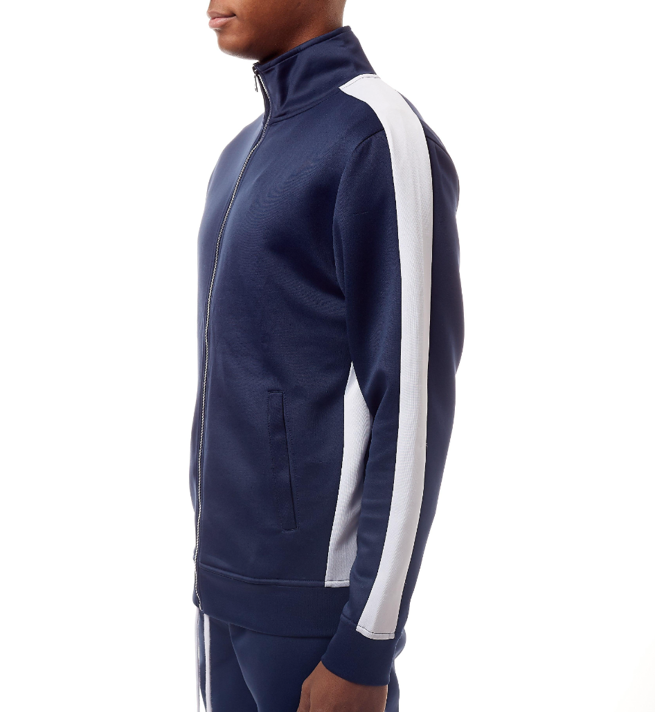 REBEL MINDS TRACK JACKET NAVY/WHITE - 100-501