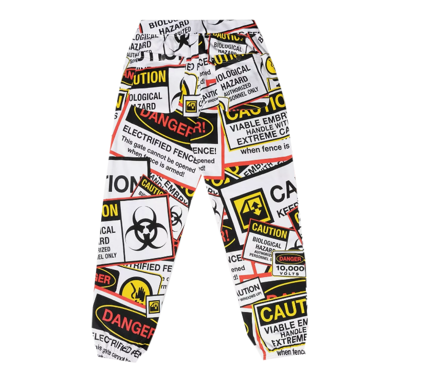 THE HUNDREDS JURASSIC PARK JOGGER PANTS WHITE - L21S104001