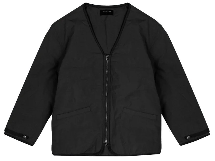 RICHIE LE 1/2 ZIP JACKET BLACK - RLCFW23-016