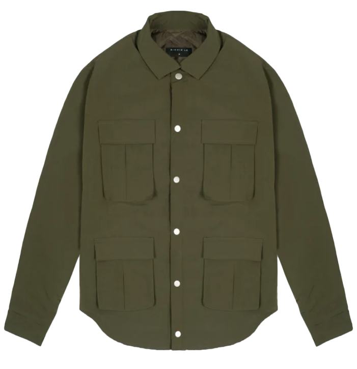 RICHIE LE NYLON OVERSHIRT OLIVE - RLC-317