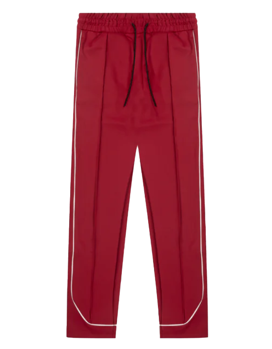 RICHIE LE PLEATED TRACK PANTS RED - RLC-429