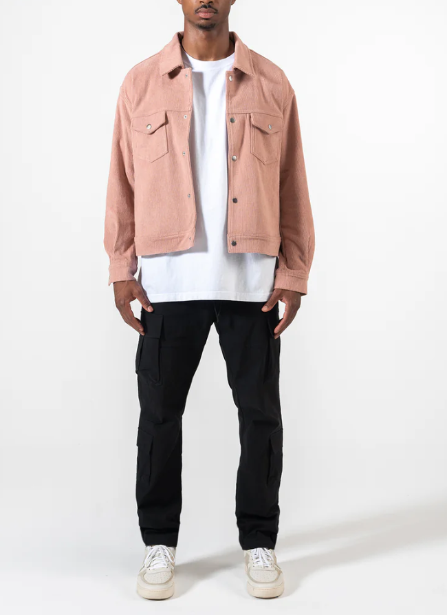 RICHIE LE CORDUROY JACKET SALMON - RLC-J003