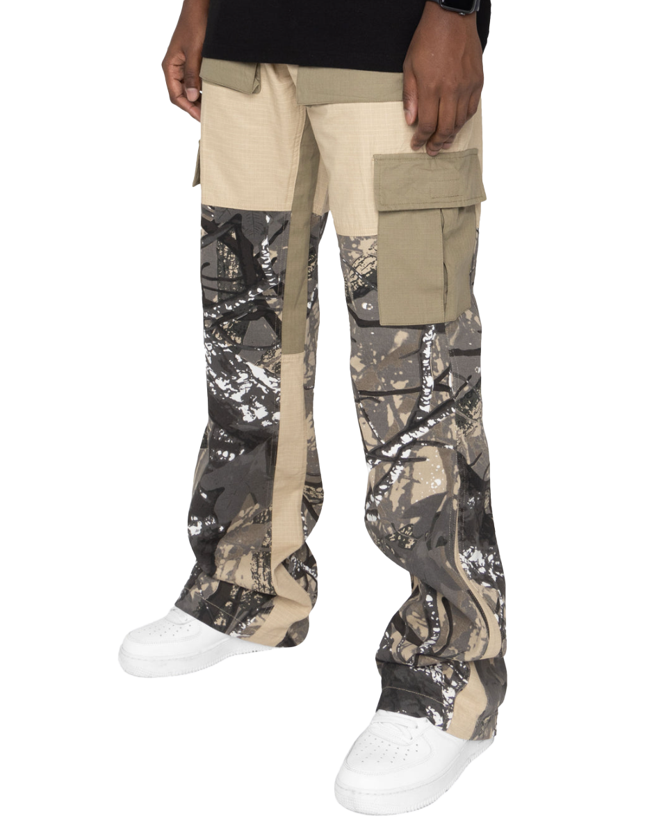 EPTM STACKED CARGO PANTS KHAKI/OLIVE - EPTM010