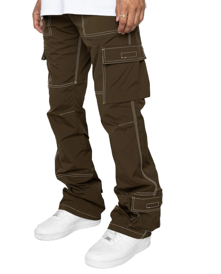 EPTM STACKED CARGO PANTS BROWN - EPTM023