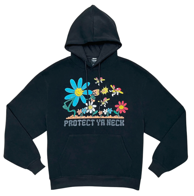 GENUINE GRAPHIC HOODIE BLACK - GN3305