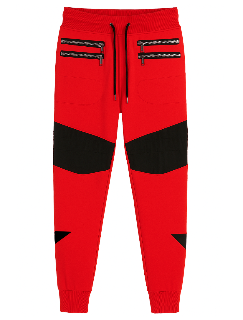 ROYAL BLUE MOTO JOGGER PANTS RED - F7JG1030 (IR)