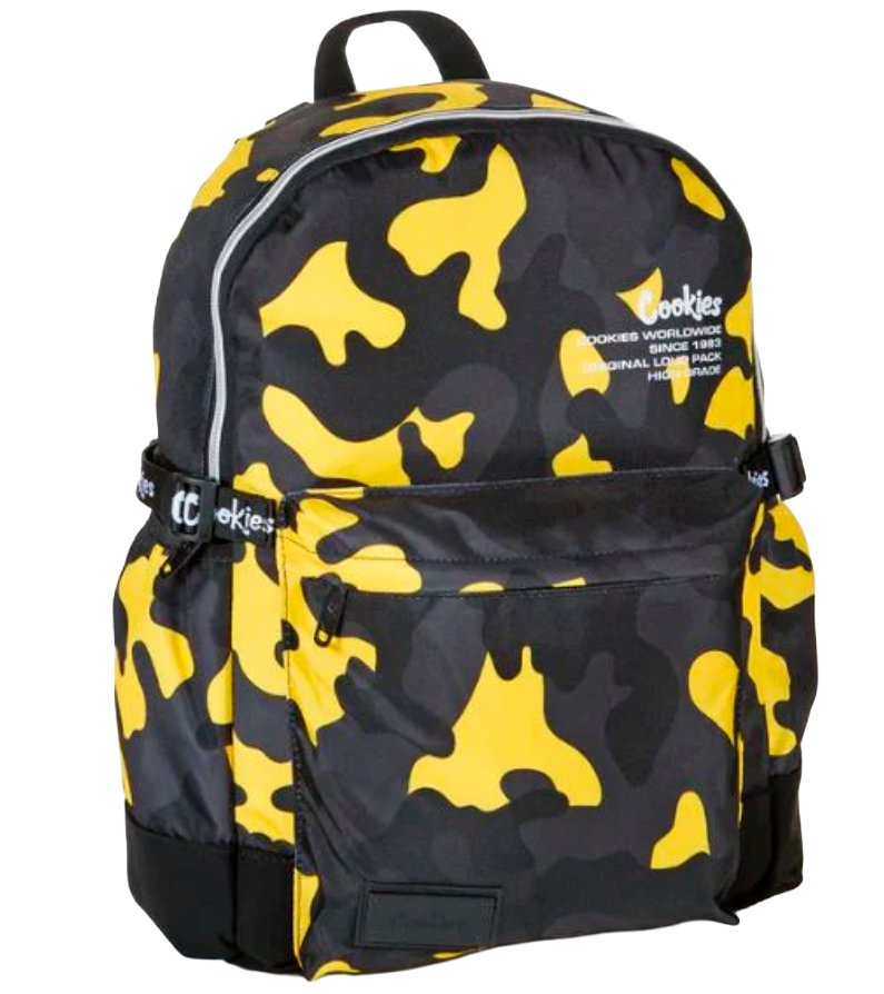 COOKIES SMELL PROOF BACKPACK YELLOW CAMO - OFF THE GRID