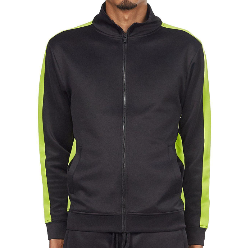 REBEL MINDS TRACK JACKET BLACK/LIME- 100-501