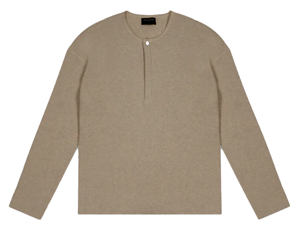 RICHIE LE CABLE L/S THERMAL SHIRT TAUPE - RLCFW23-007