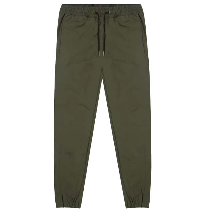 RICHIE LE NYLON WARM UP TRACK PANT OLIVE - RLC-439