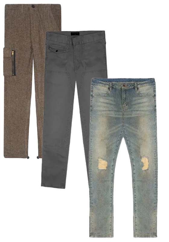 RICHIE LE ASSORTED DENIM PANTS MULTI - RLCJ12