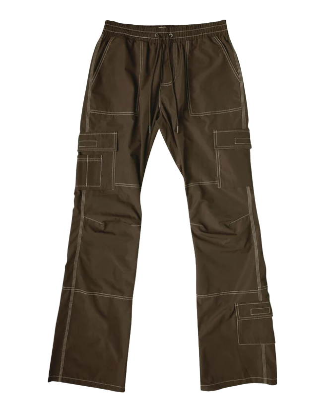 EPTM STACKED CARGO PANTS BROWN - EPTM023