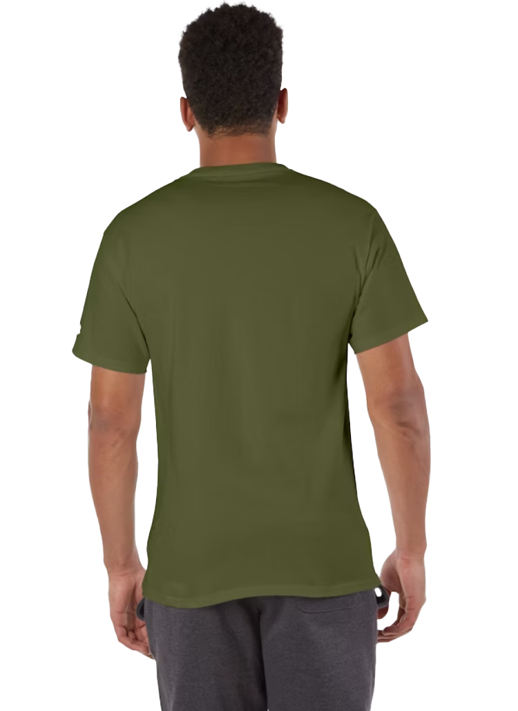 CHAMPION SOLID T-SHIRT FRESH OLIVE - T425-A6PI