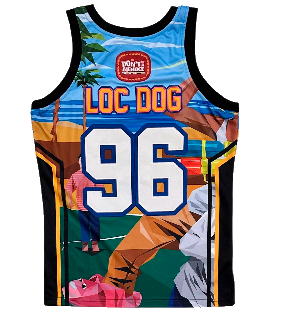 HEADGEAR DONT BE A MENACE BASKETBALL JERSEY BLUE - HGC117-BAJ-01