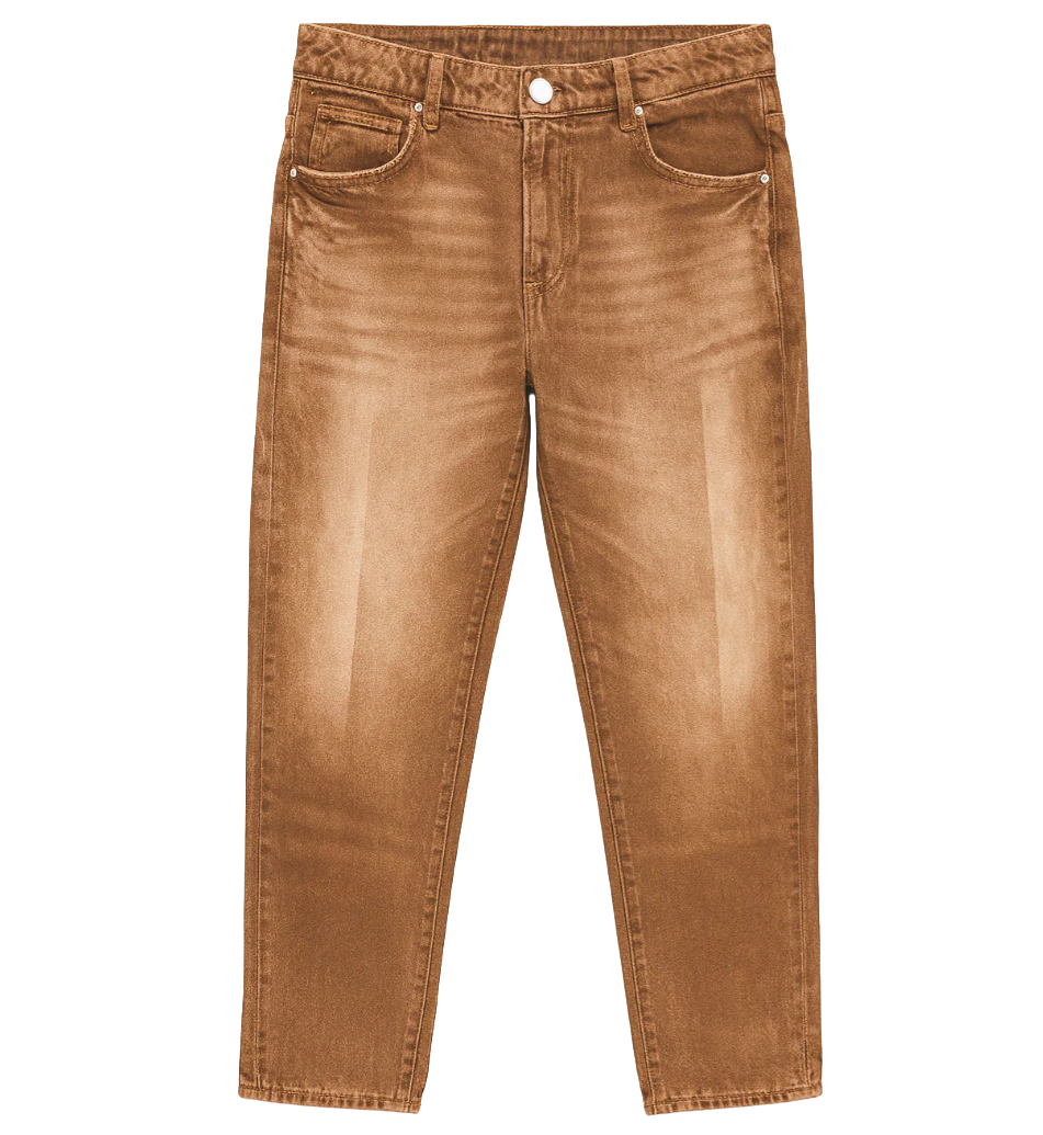 EMBELLISH STRAIGHT FIT JEANS BROWN WASH - EMBSPR24-042