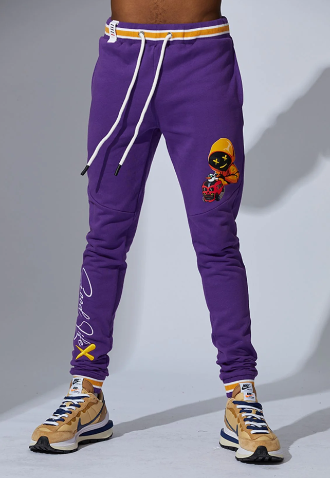 FIFTH LOOP GOOD LIFE JOGGER PANTS PURPLE - FLP143