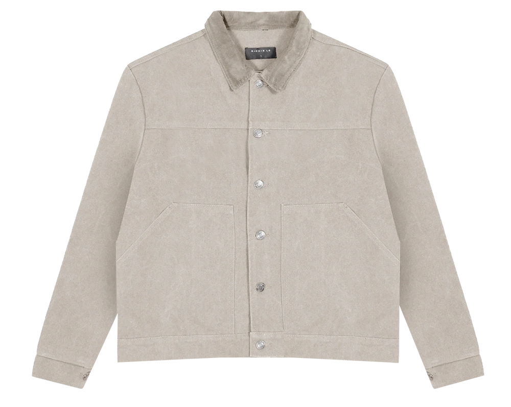 RICHIE LE TRUCKER JACKET H.GREY - RLCFW23-011