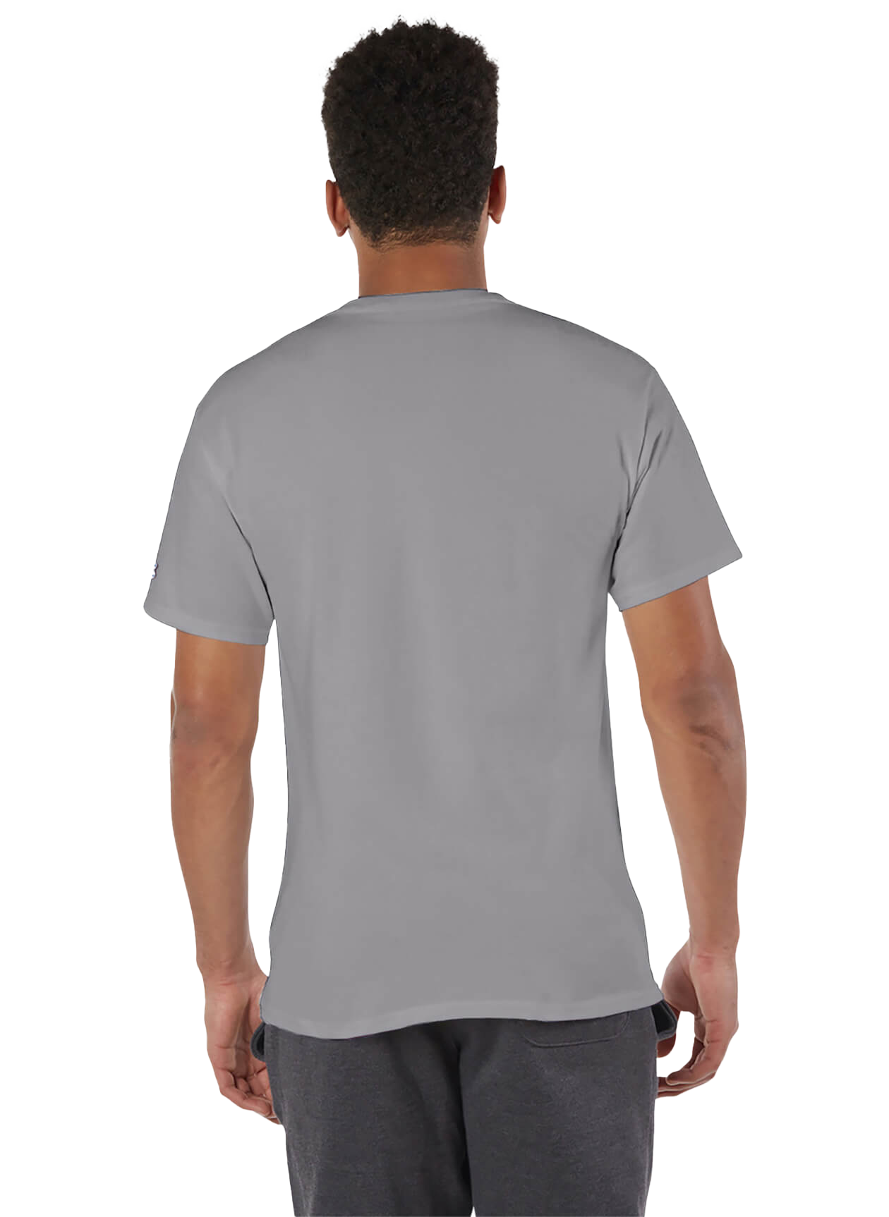 CHAMPION SOLID T-SHIRT STONE GRAY - T425-R7