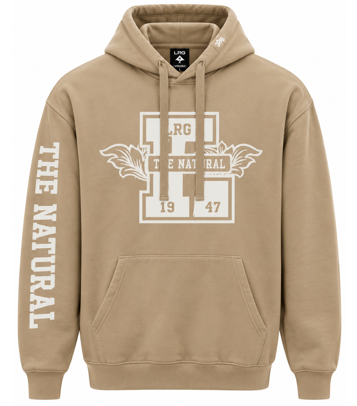 LRG GRAPHIC FLEECE HOODIE BEIGE - L3WFMSOX