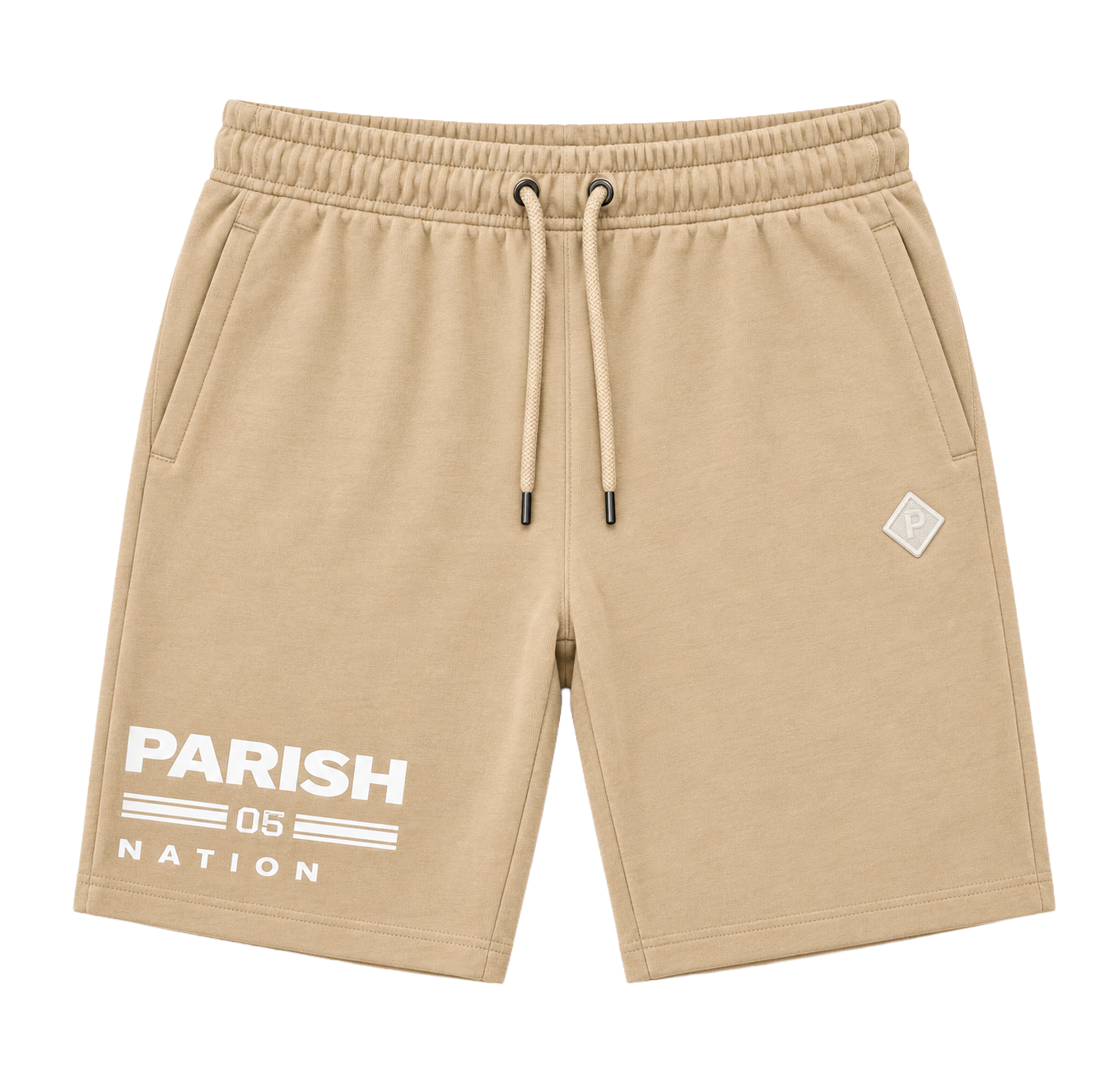 PARISH NATION FLEECE SWEATSHORT KHAKI - N05B2611