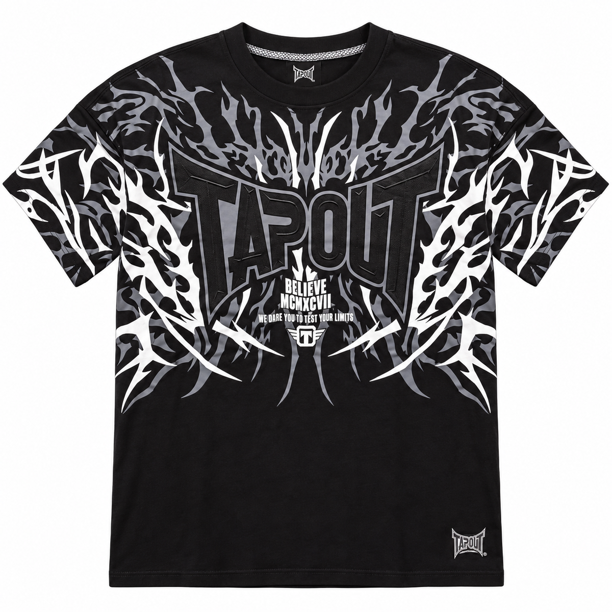 TAPOUT GRAPHIC T-SHIRT BLACK - T251A-1012
