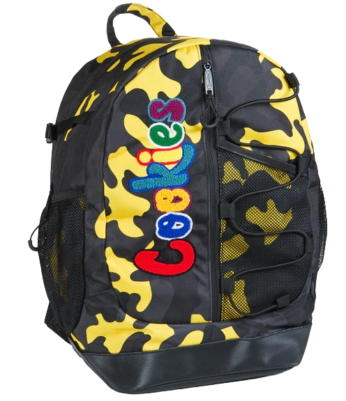 COOKIES SMELL PROOF BACKPACK YELLOW CAMO - THE BUNGEE