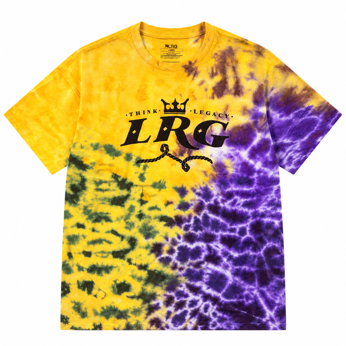 LRG GRAPHIC T-SHIRT TIE DYE MUSTARD - L3YLMSCXX