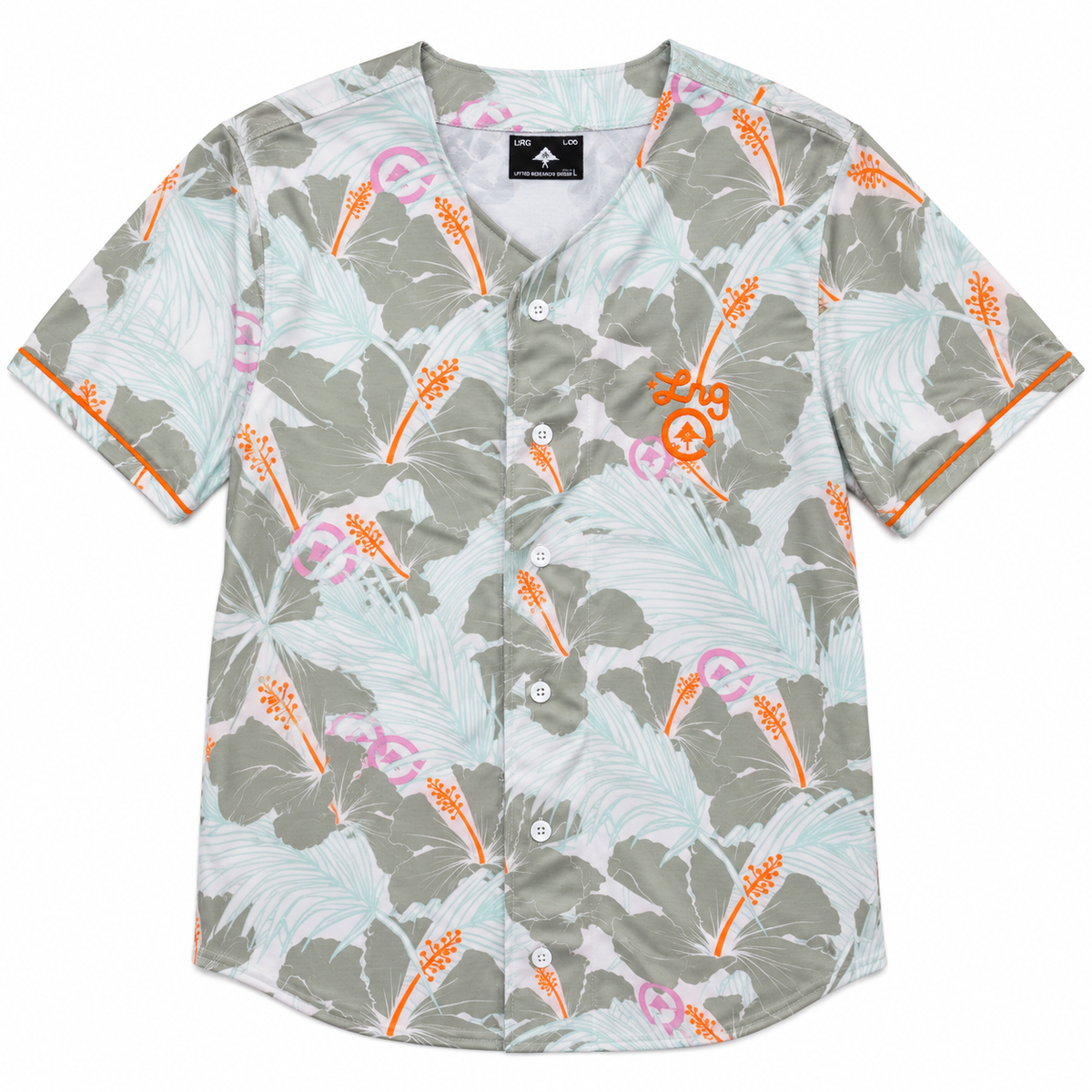 LRG GRAPHIC BASEBALL JERSEY MINT - L3XQMABXV