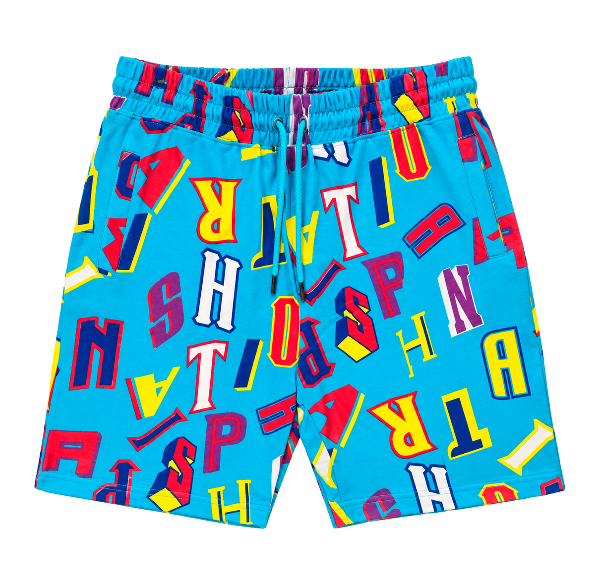 PARISH NATION FLEECE SWEATSHORT BLUE - N07B2525