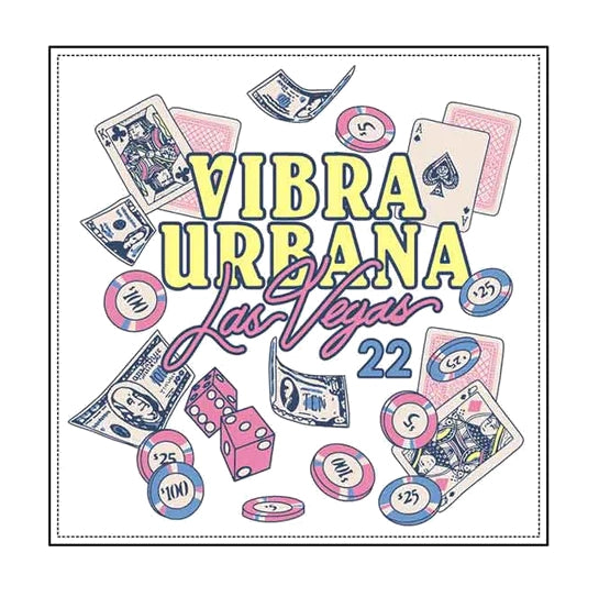 VIBRA URBANA LAS VEGAS SILK BANDANA WHITE - BANDVU22