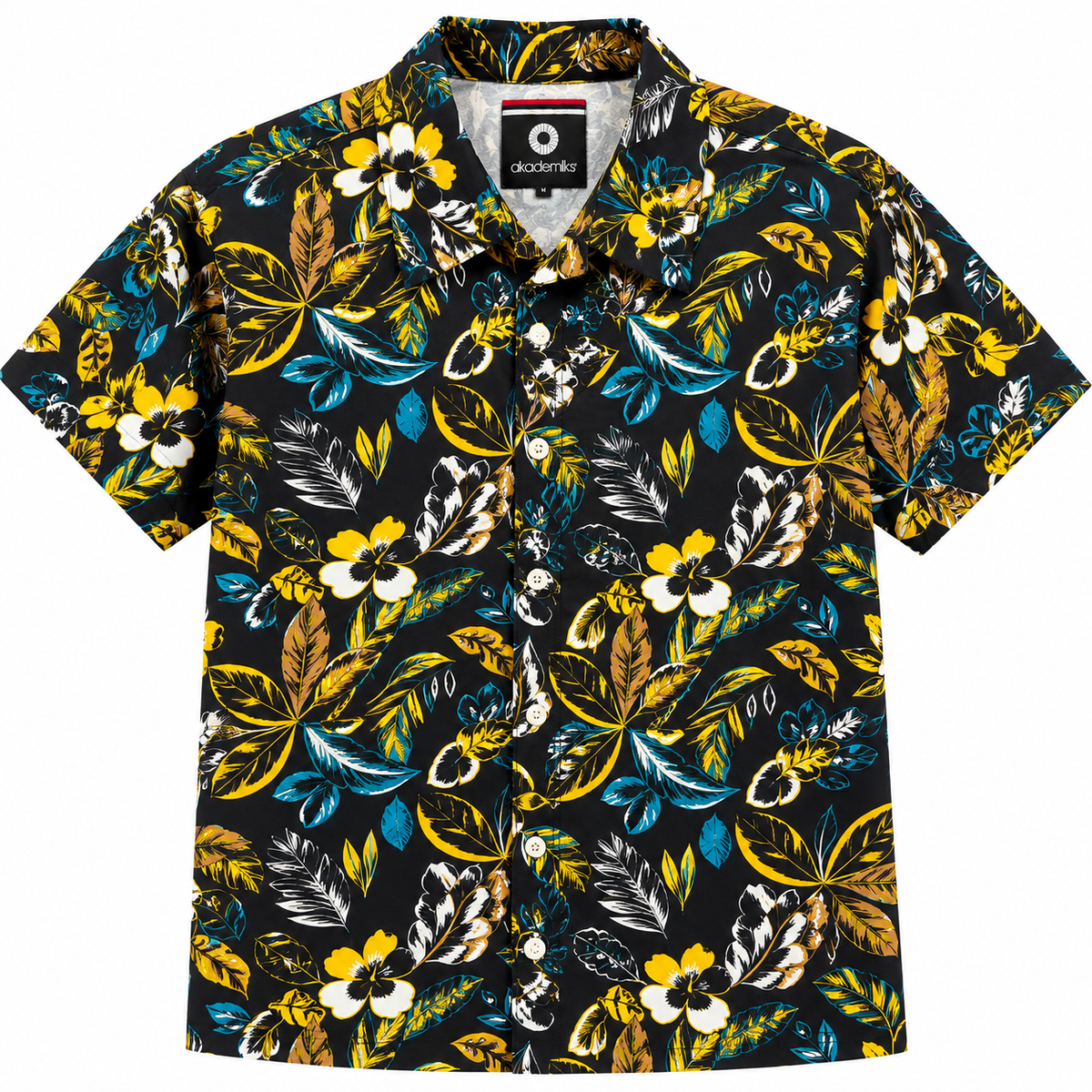AKADEMIKS S/S BUTTON-DOWN SHIRT BLACK - A13SW20