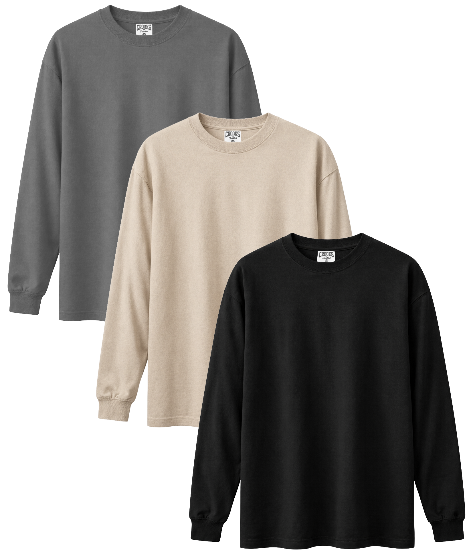 CROOKS & CASTLES ASSORTED BLANK L/S SHIRTS ASST - CRCLST / BLANKS