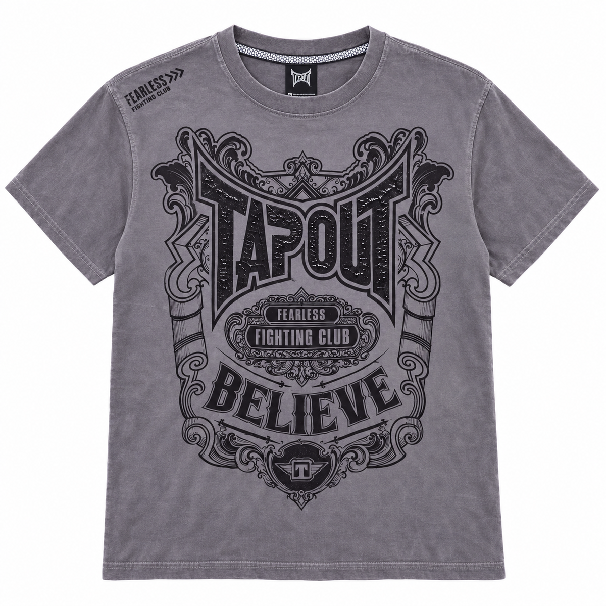 TAPOUT GRAPHIC T-SHIRT GREY - T251A-1020