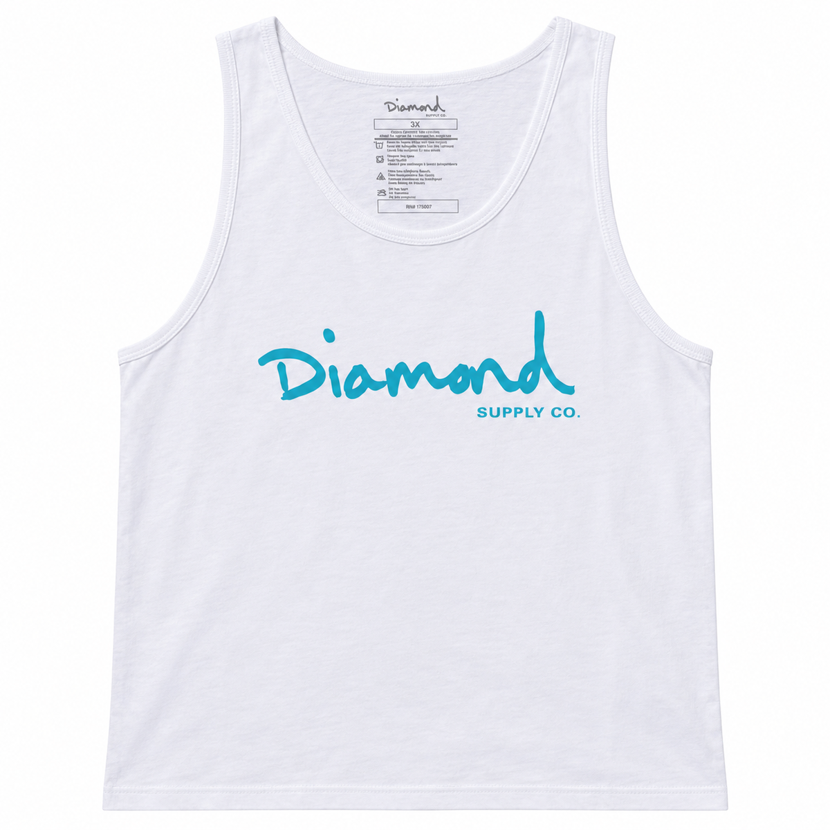 DIAMOND SUPPLY CO GRAPHIC TANK TOP WHITE - DMNDMTK041