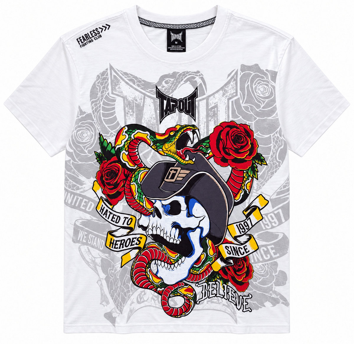 TAPOUT GRAPHIC T-SHIRT WHITE - T251A-1125