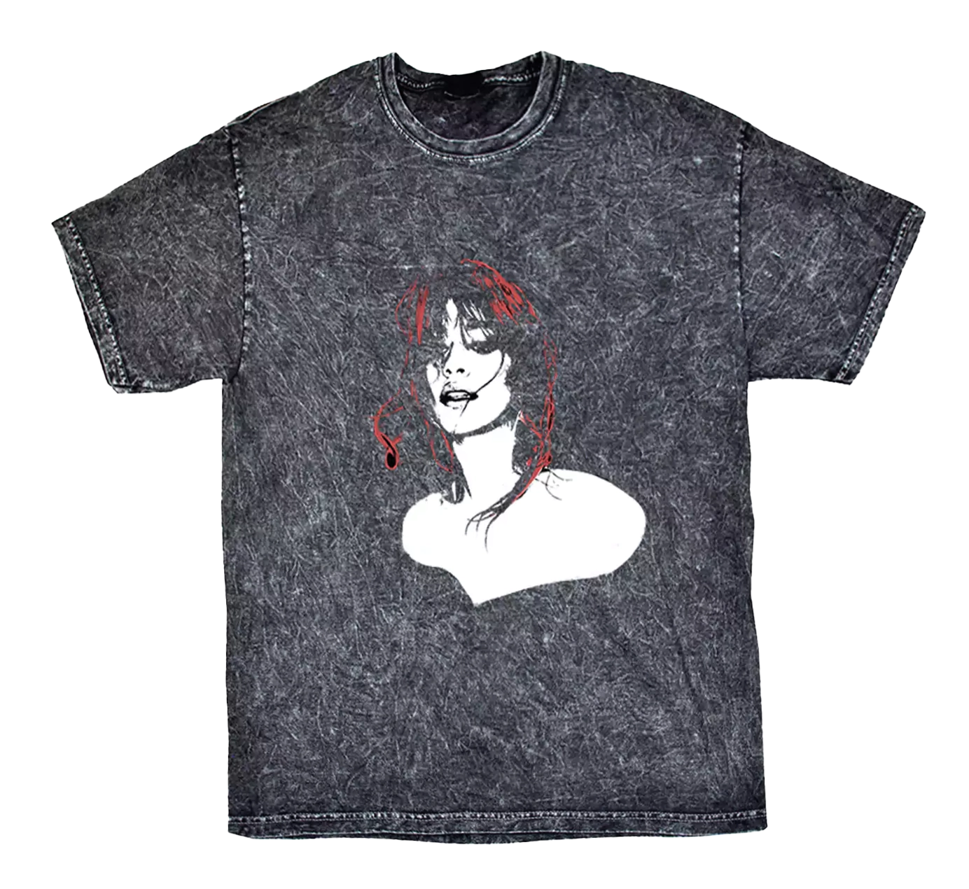 CAMILA CABELLO T-SHIRT BLACK WASH - NEVER BE THE SAME