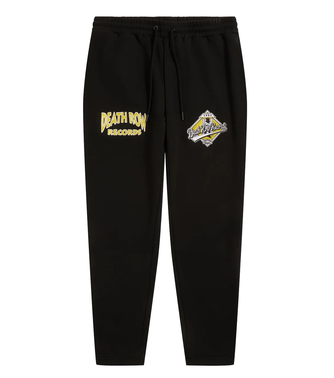 DEATH ROW RECORDS BASEBALL JOGGER PANTS BLACK - 3DR70605