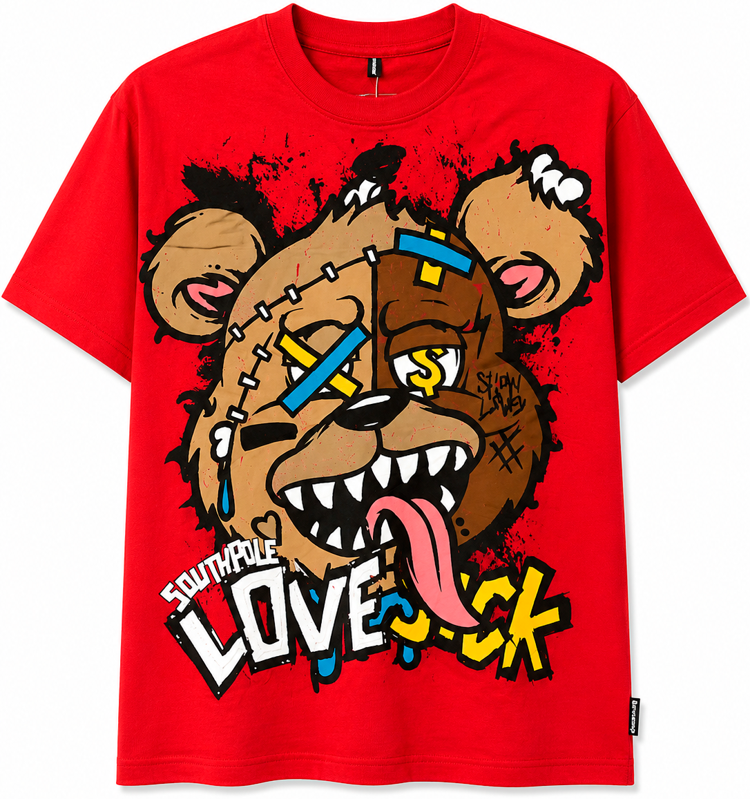 SOUTH POLE PREMIUM GRAPHIC T-SHIRT RED - SM450131