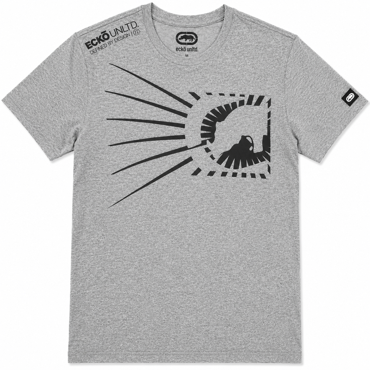ECKO UNLTD LOGO T-SHIRT GREY MARLED - EO12K868 - Steal Deal 