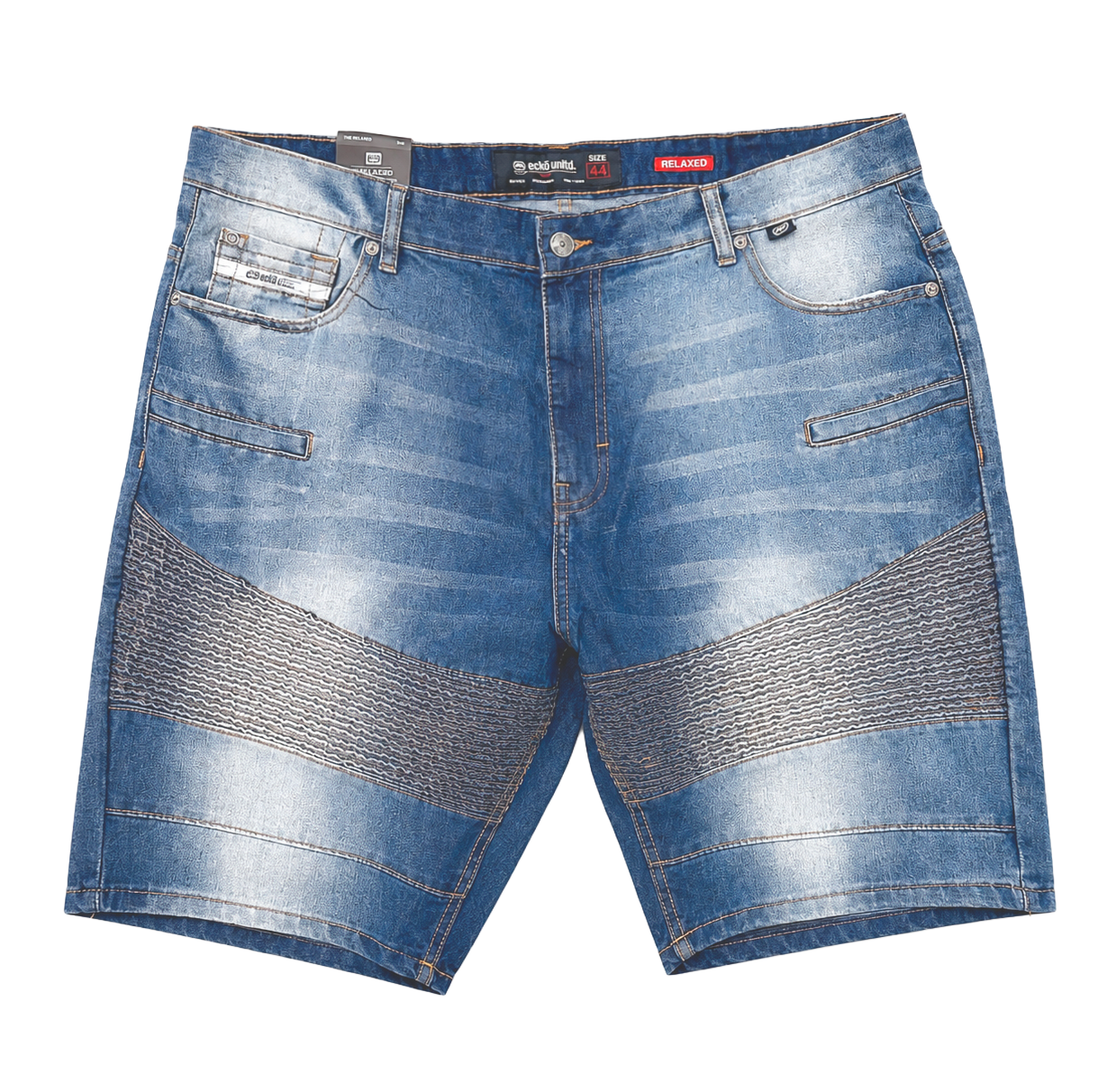 ECKO UNLTD MOTO DENIM SHORTS BLAST OFF - EO12D01OM