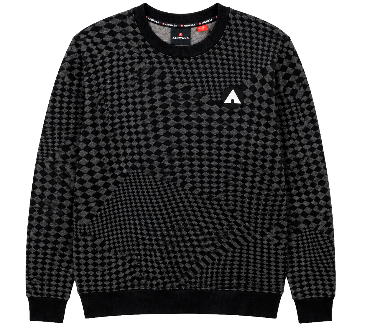 AIRWALK FLEECE CREWNECK BLACK - AWM0123USW