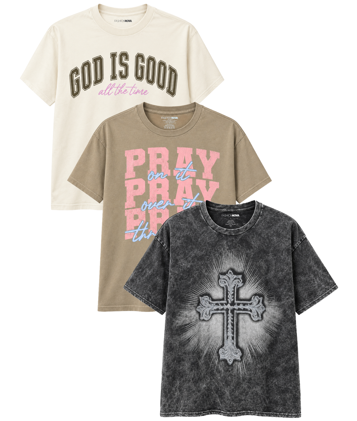 FASHION NOVA MEN'S ASSORTED T-SHIRTS ASST - FNSSTA