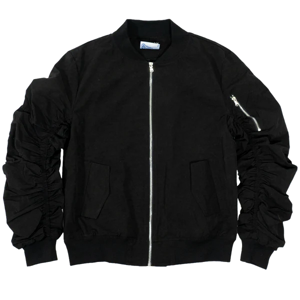 LIFTED ANCHOR BOMBER JACKET BLACK - LAHL23-18