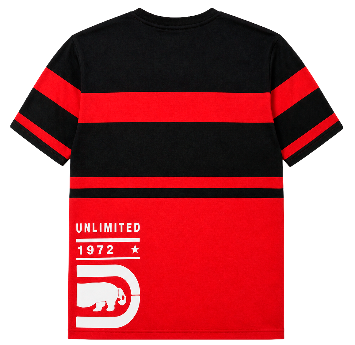 ECKO UNLTD GRAPHIC T-SHIRT BLACK/TRUE RED - EO15K1894